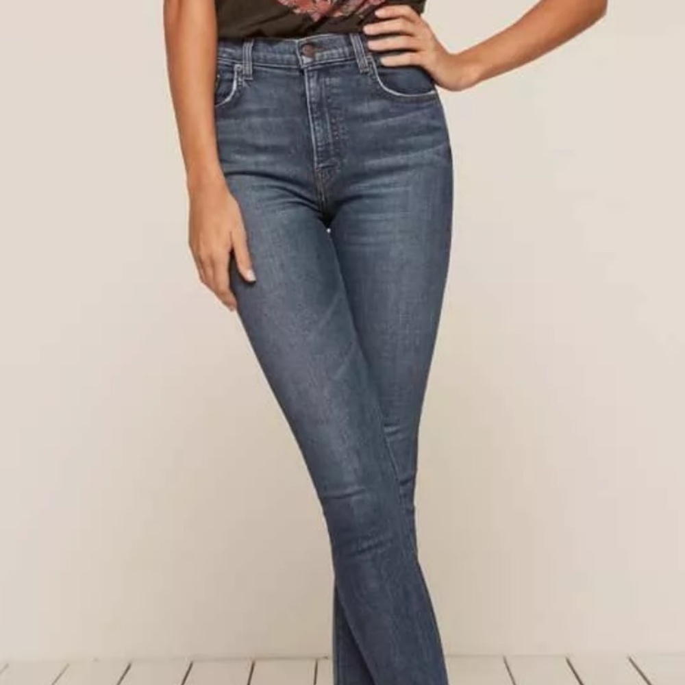 Reformation high and skinny jeans in Rhine wash 27